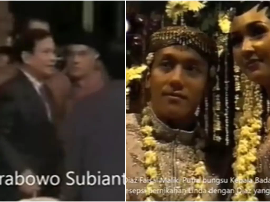 Prabowo Subianto saat hadiri pernikahan Diaz Hendropriyono dan Linda. (Ist)