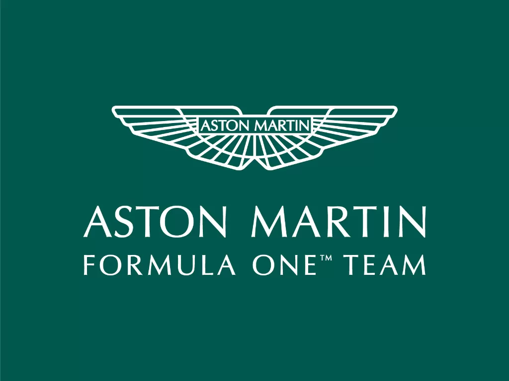 Tampilan logo Aston Martin di ajang F1 2021. (photo/Twitter/@AstonMartinF1)