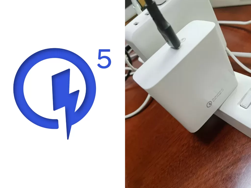 Tampilan adapter charger Qualcomm Quick Charge 5 (photo/Qualcomm/Weibo)