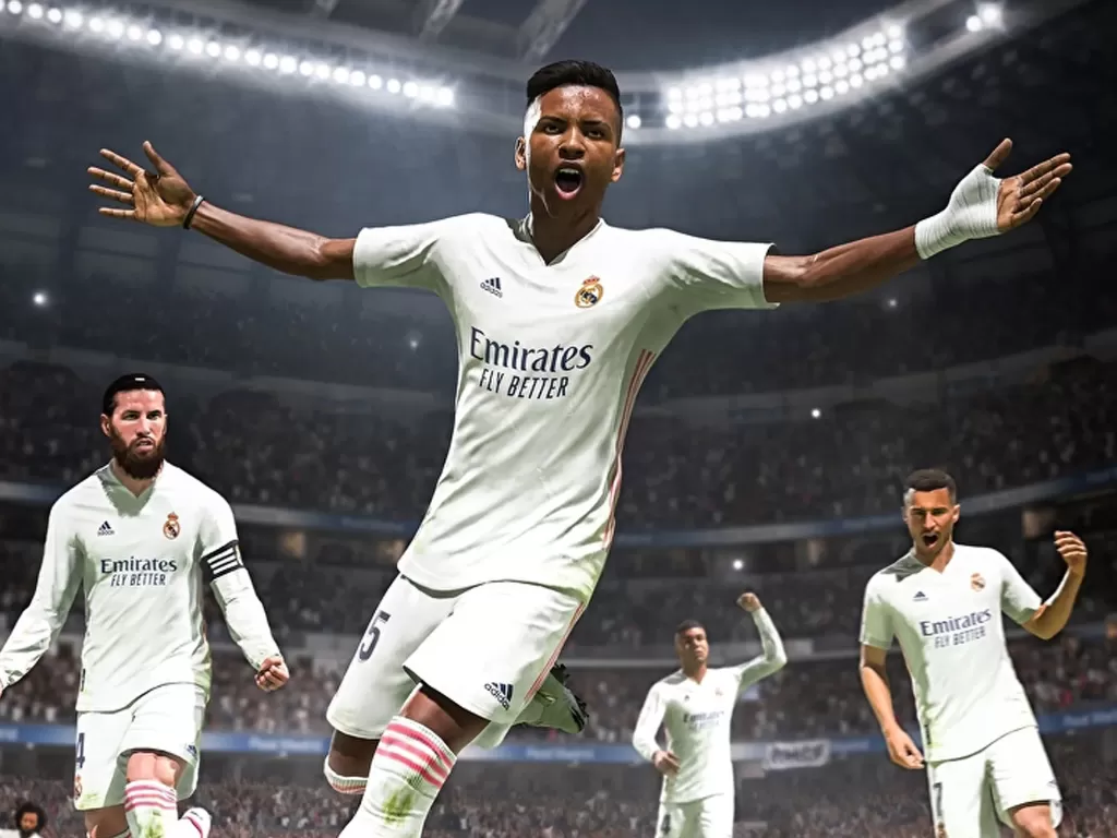 Sejumlah pemain Real Madrid di game FIFA 21 buatan EA Sports (photo/Dok. Electronic Arts)
