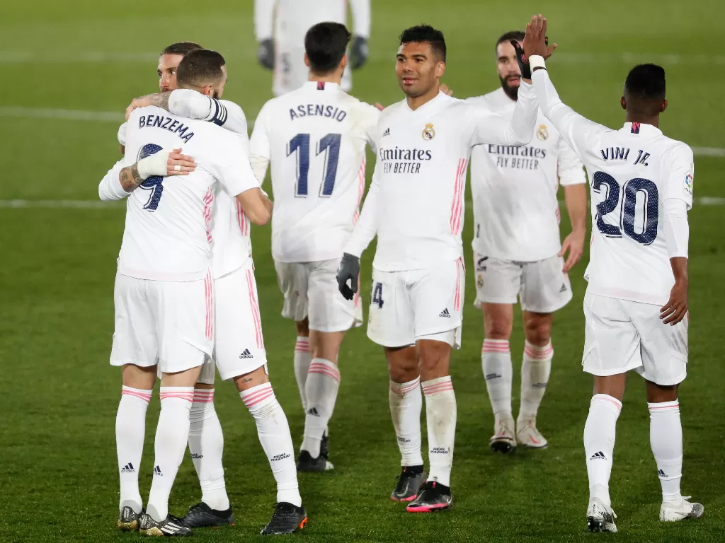 Para pemain Real Madrid. (REUTERS/SUSANA VERA)