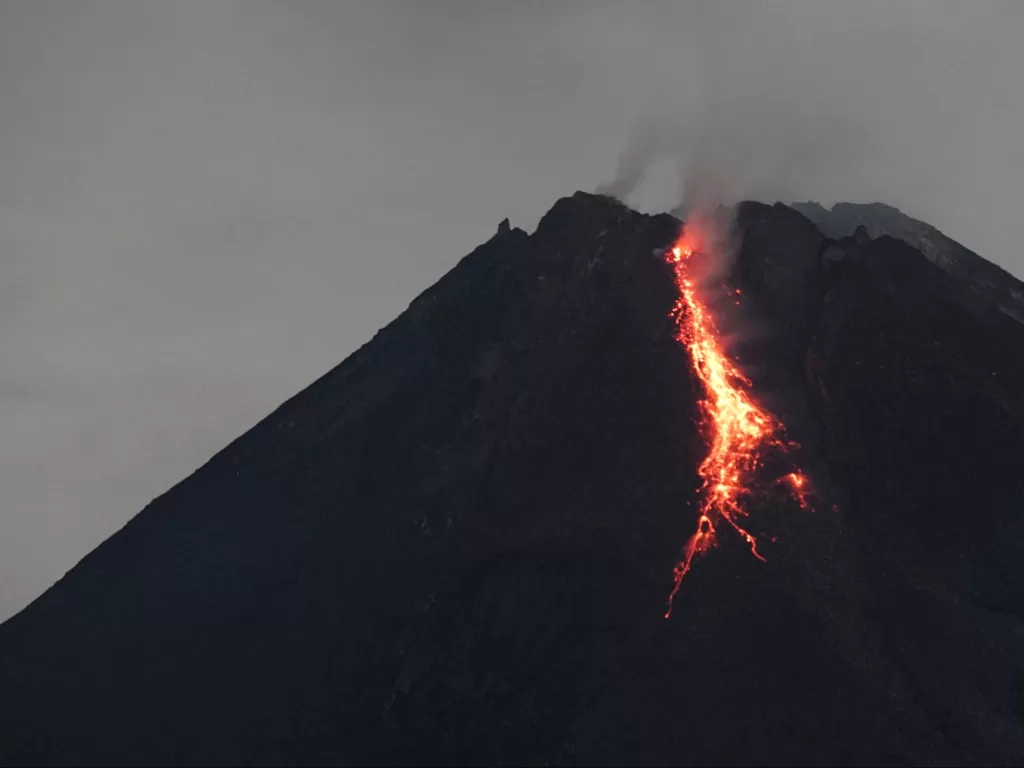 Gunung Merapi. (ANTARA FOTO/Andreas Fitri Atmoko)