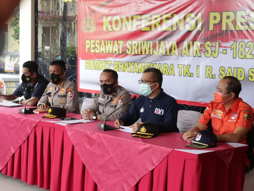 Konferensi pers di RS Polri Kramat Jati, Jakarta Timur. (Humas Polda Metro Jaya)