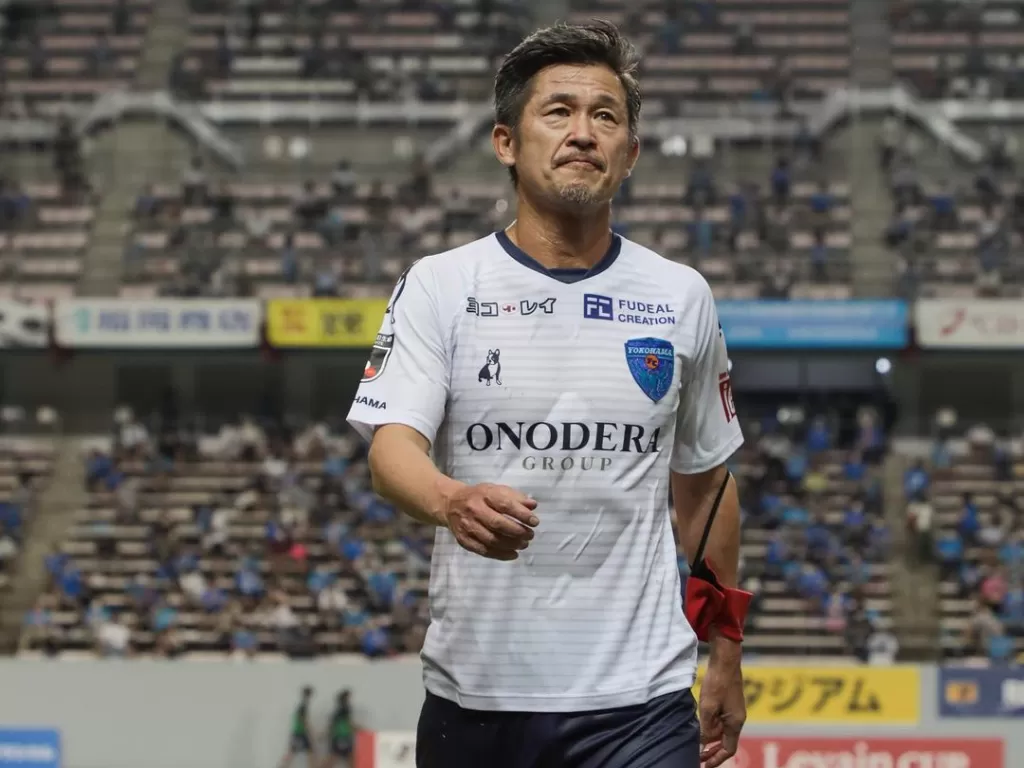Kazuyoshi Miura, pemain sepak bola Jepang tertua. (photo/Instagram/@yokohamafc_official)
