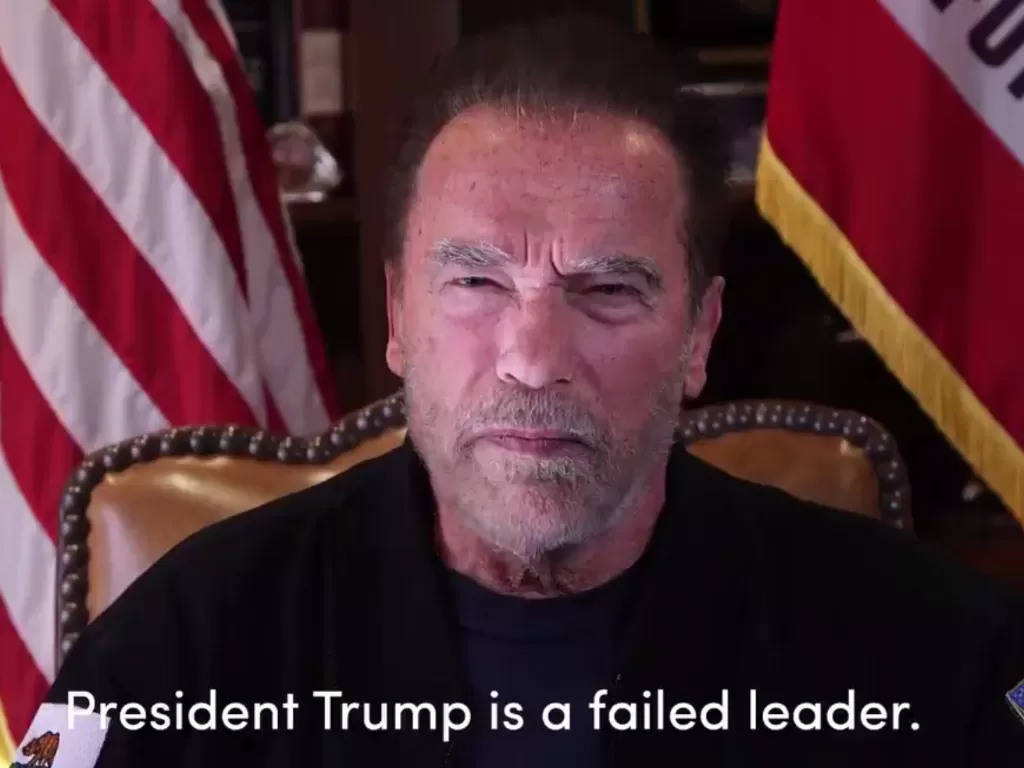 Arnold Schwarzenegger sebut Donald Trump sebagai 'Presiden Terburuk'. (Photo/Twitter/@Schwarzenegger)