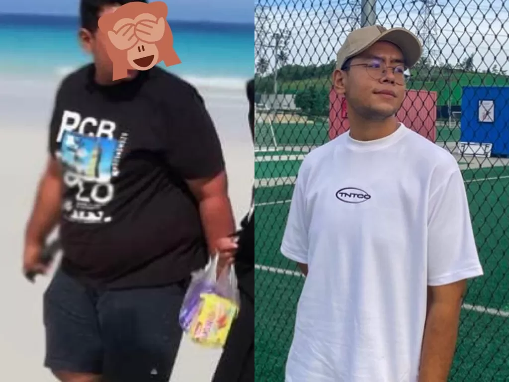 Pria ini berhasil turunkan berat badan setelah makan ikan bakar selama setahun. (Photo/Instagram/@wanptrm)