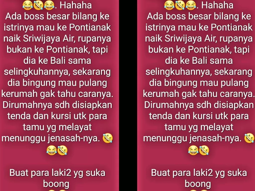 Cerita pasien pria yang selamat dari kecelakaan Sriwijaya Air karena pergi bersama selingkuhannya. (Instagram/@drboykediannugraha)