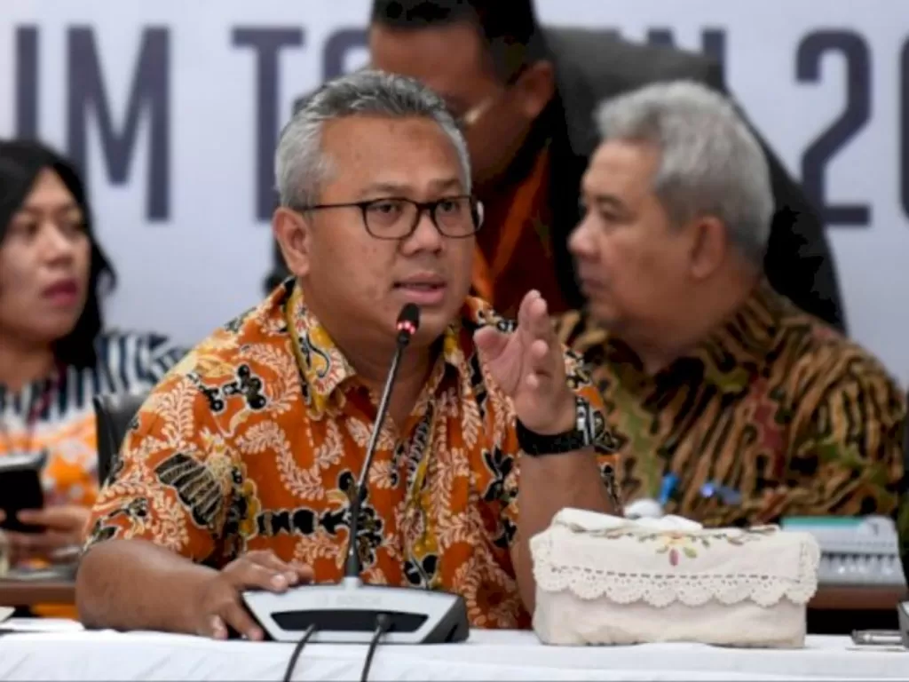 Ketua KPU, Arief Budiman. (ANTARA FOTO/Puspa Perwitasari)