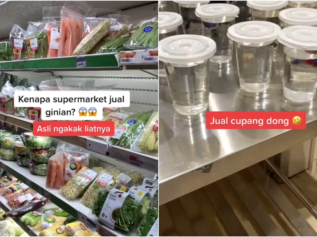 Supermarket ikutan jualan cupang. (photo/Screeshoot/TikTok/@stanislausferryy)