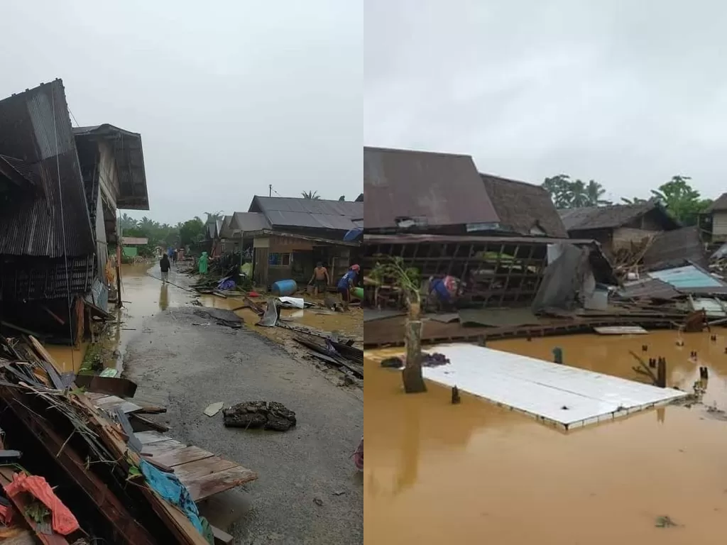 Banjir Hulu Sungai Tengah, Kalsel (Instagram/faturrhmn_07)