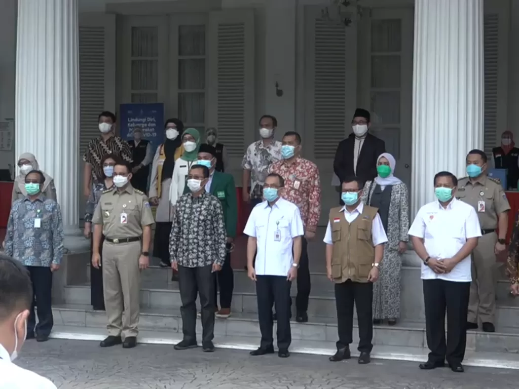Deberapa tokoh masyarakat yang akan divaksinasi di Balaikota DKi Jakarta hari ini. (Youtube).