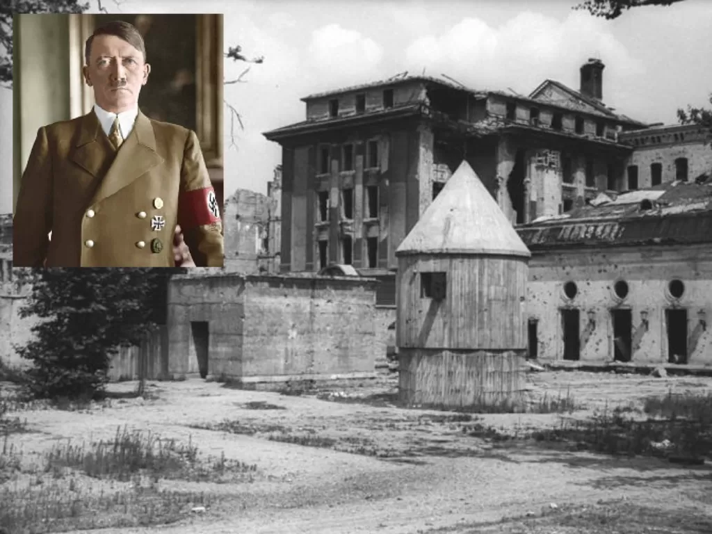 Bungker bawah tanah Führerbunker (Wikipedia) milik Adolf Hitler. (Insert: Wikipedia).