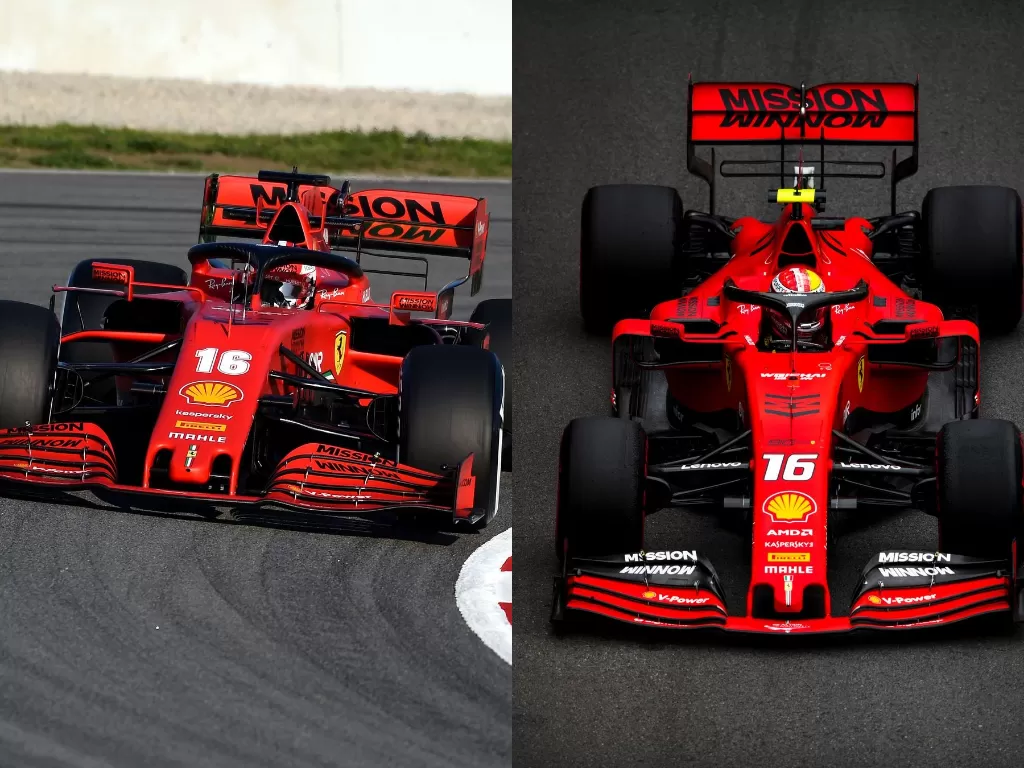 Tampilan mobil pabrikan Ferrari. (photo/Instagram/@scuderiaferrari)