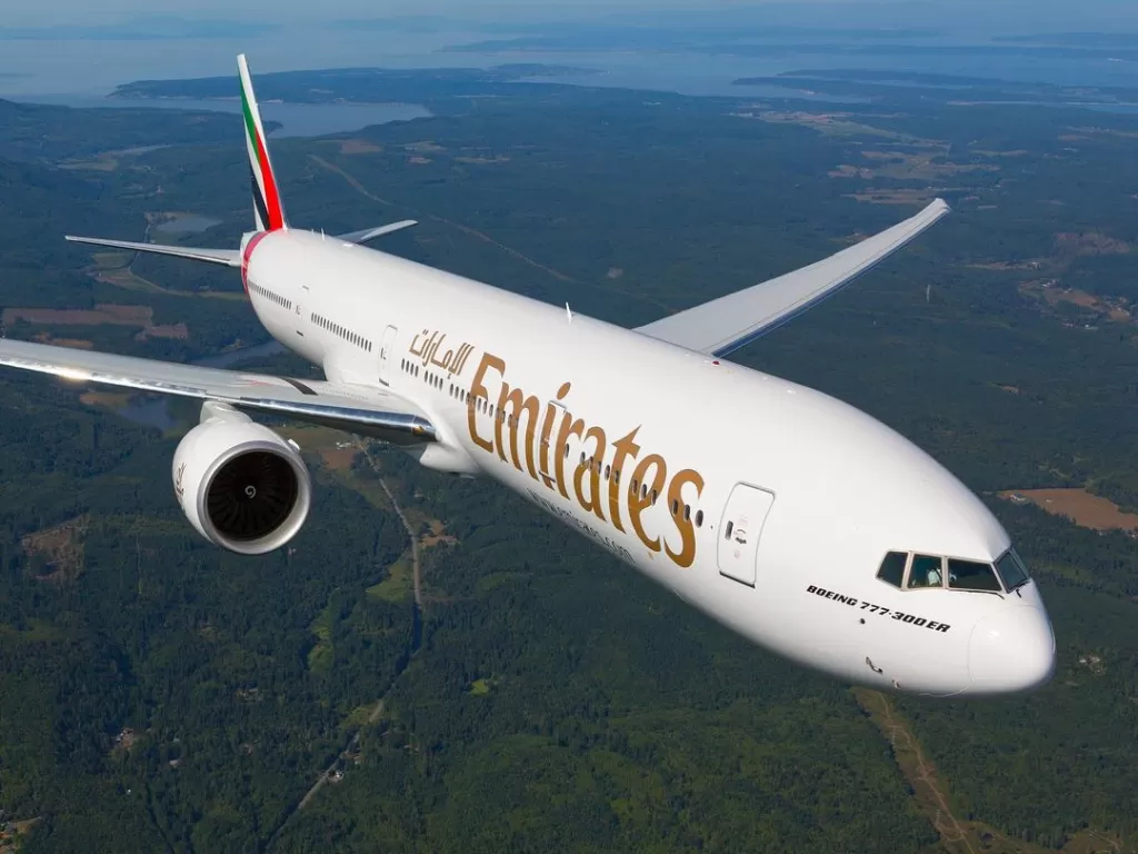Pesawat maskapai Emirates. (photo/Instagram/@emirates)