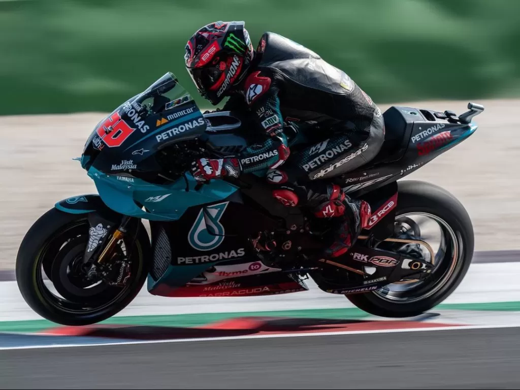 Tampilan motor balap Fabio Quartararo di Yamaha. (photo/Instagram/@fabioquartararo20)