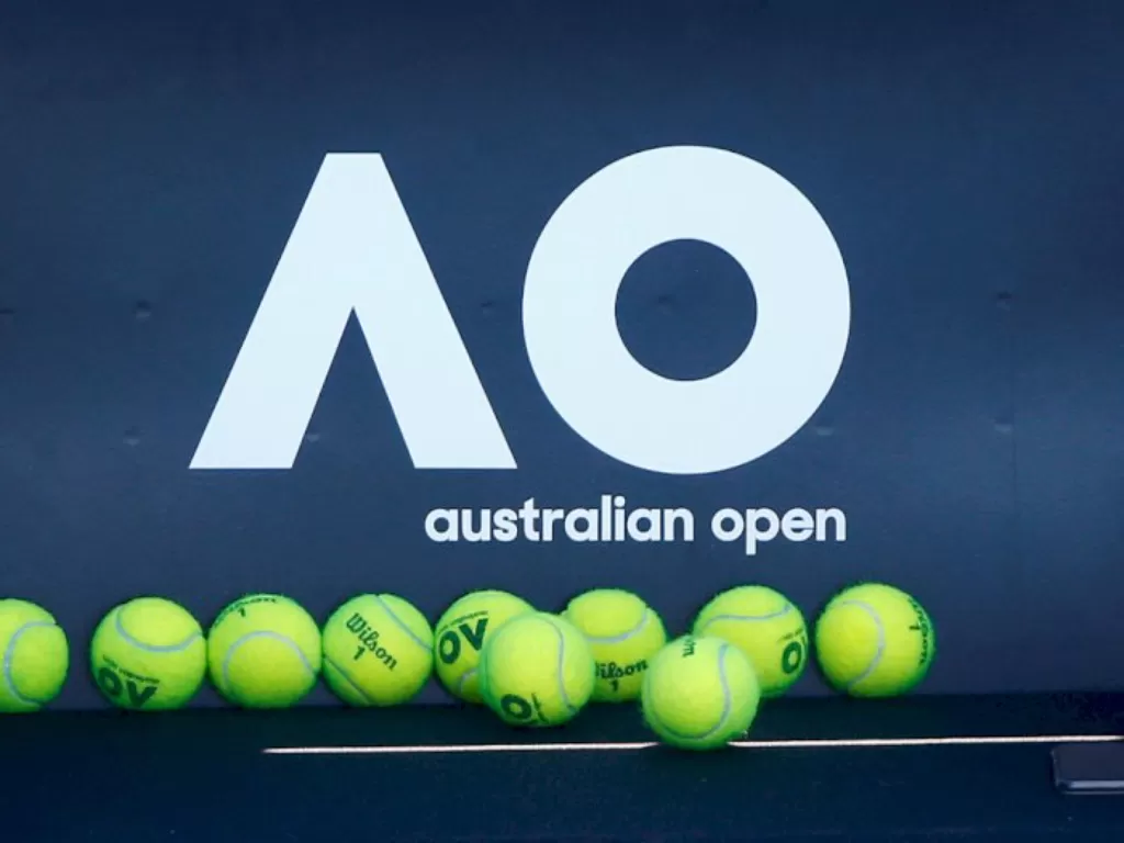 Logo Australian Open. (photo/REUTERS/Thomas Peter/File Photo)