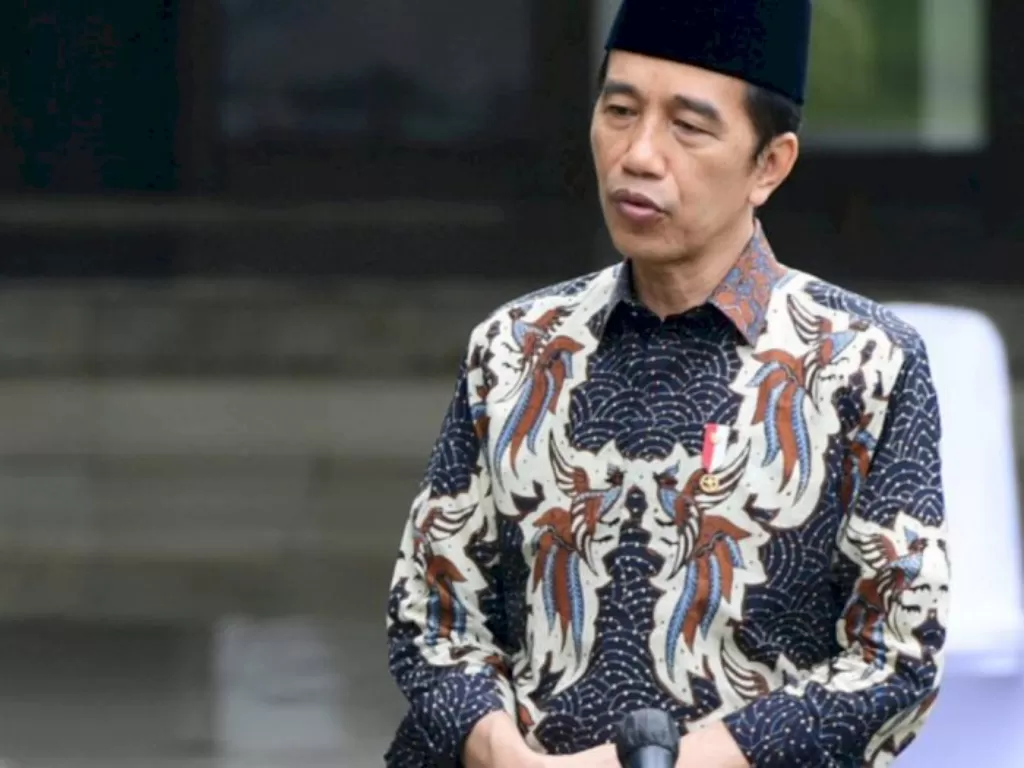 Presiden Jokowi menyampaikan belasungkawa terhadap para korban gempa di kabupaten Majene, Sulawesi Barat di Istana Kepresidenan Bogor. (Biro Pers Sekretariat Presiden/Muchlis Jr)