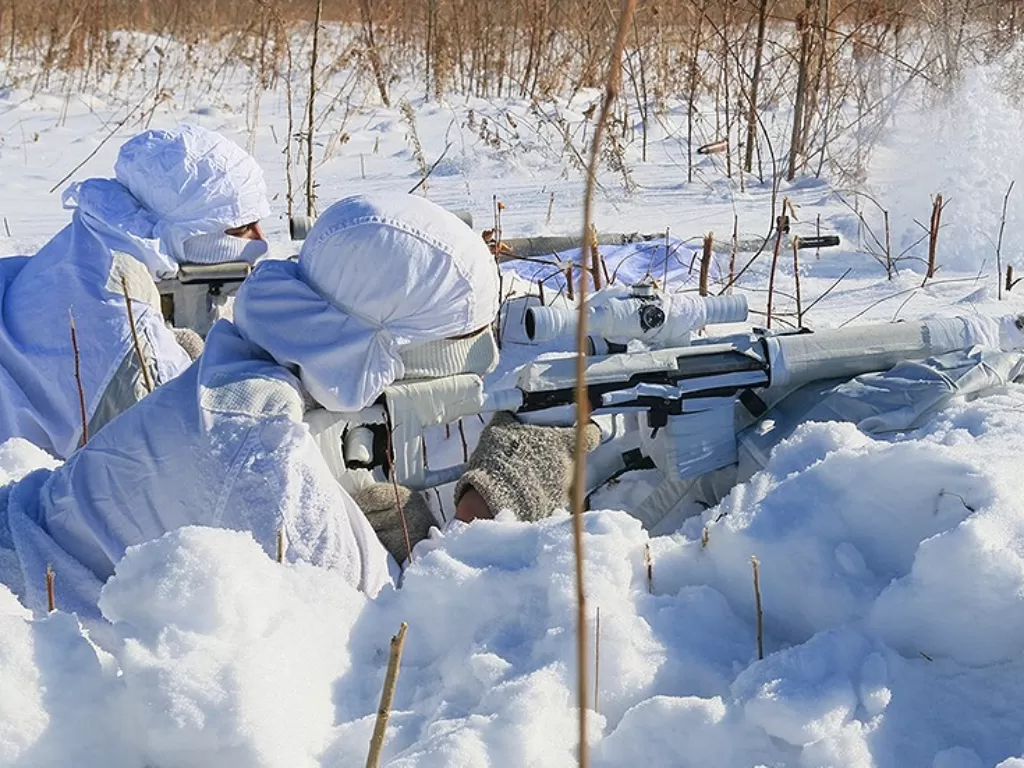 Latihan ekstrem sniper Rusia (Ministry of Defence of the Russian Federation)