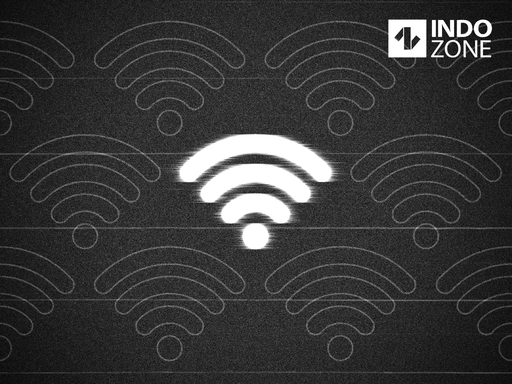Ilustrasi logo WiFi (Ilustrasi/INDOZONE/Ferry Andika)