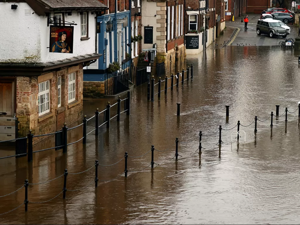 Badai Christoph di Inggris dan Wales. (Photo/REUTERS/Phil Noble)