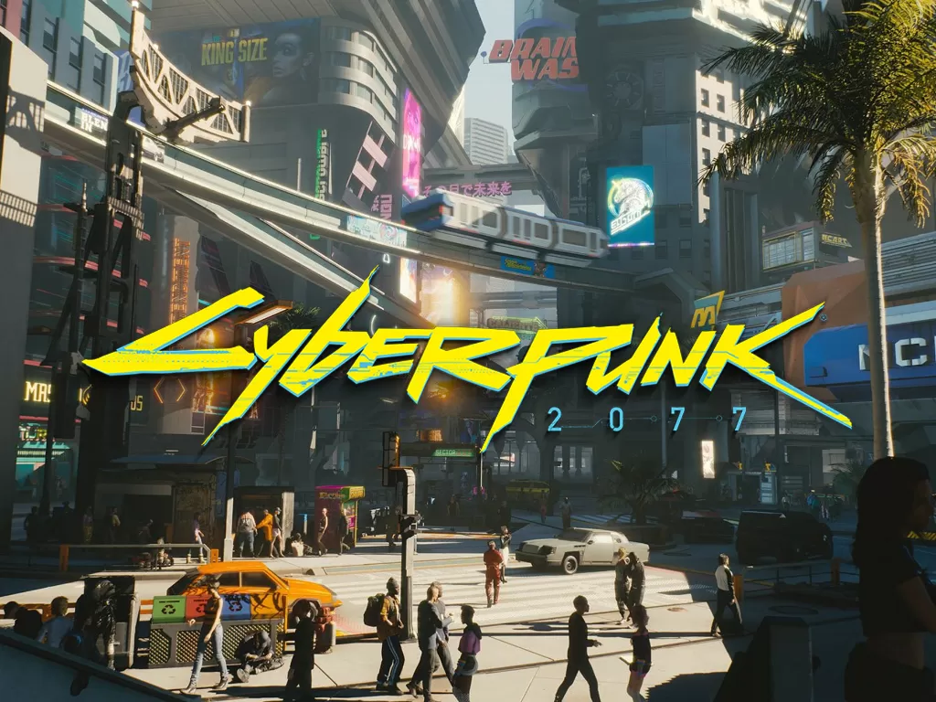 Tampilan kota Night City di game Cyberpunk 2077 buatan CD Projekt Red (photo/CD Projekt Red)