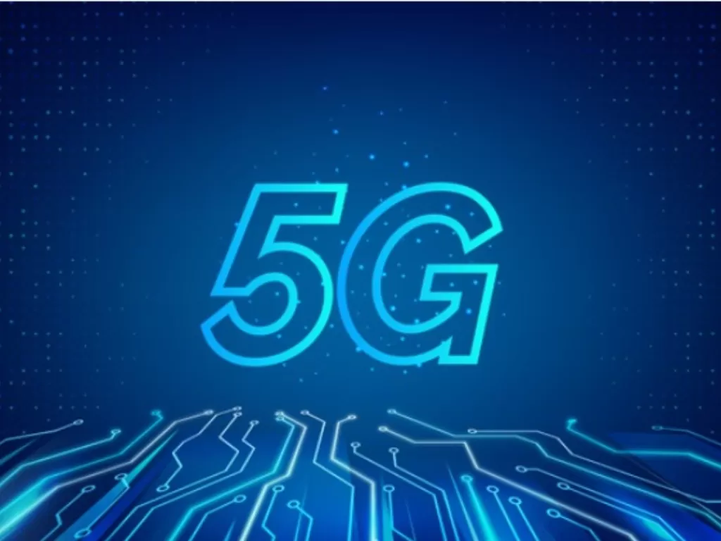 Ilustrasi logo 5G. (Freepik).