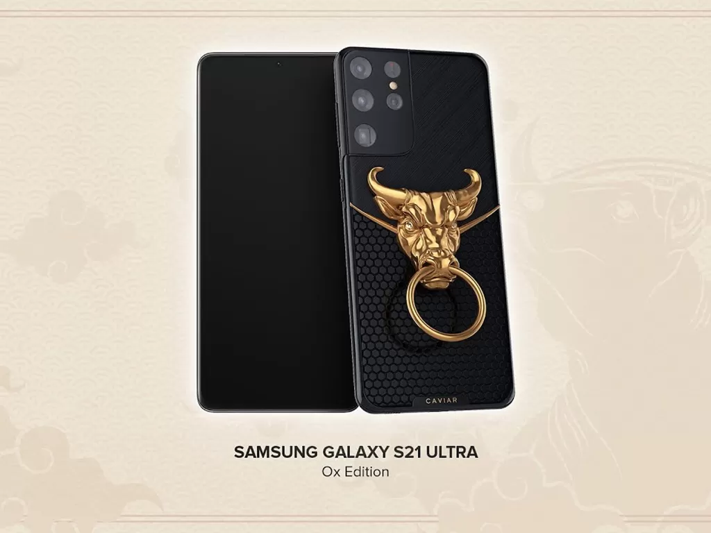 Tampilan Samsung Galaxy S21 Ox Edition hasil kustomisasi Caviar (photo/Dok. Caviar)