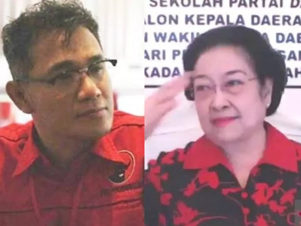 Kolase foto Politikus PDI Perjuangan Budiman Sudjatmiko (Instagram @budimansudjatmiko_) dan Ketua Umum PDIP Megawati Soekarnoputri (ANTARA).