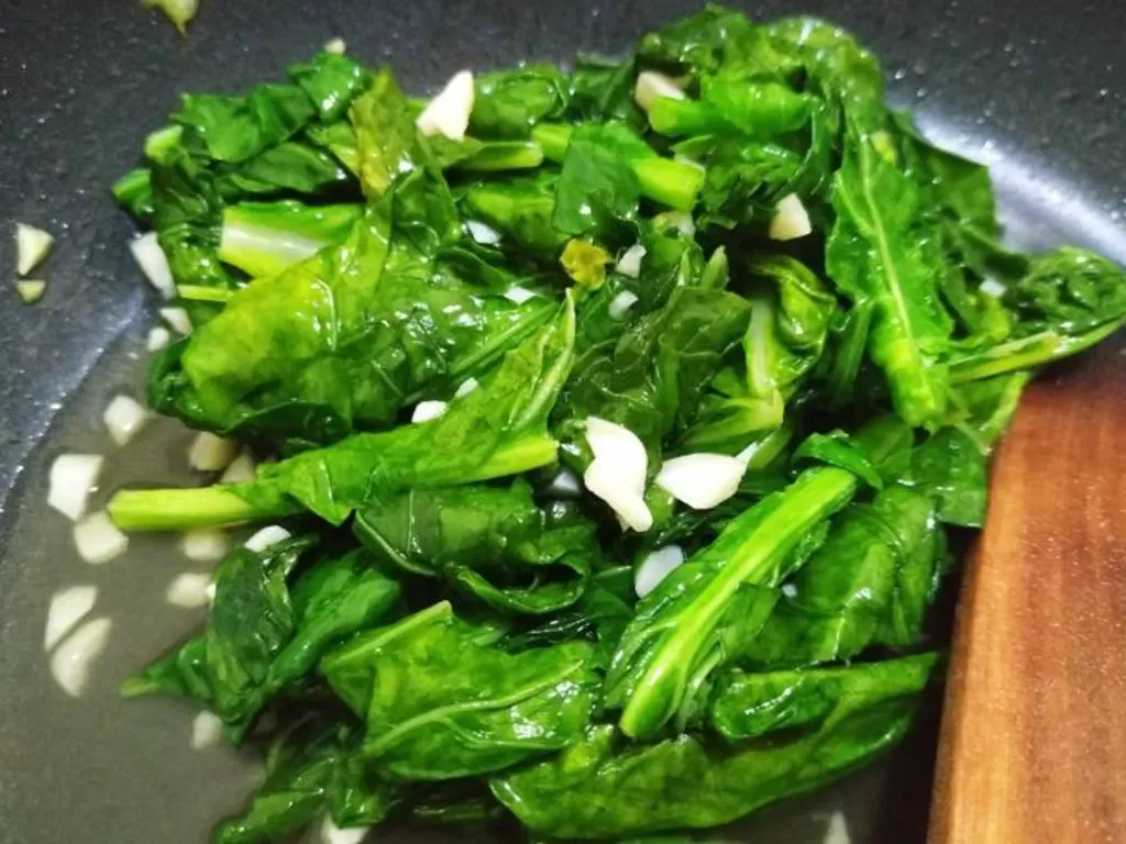Tumis sayur kale. (cookpad/Riris Prasetyo)