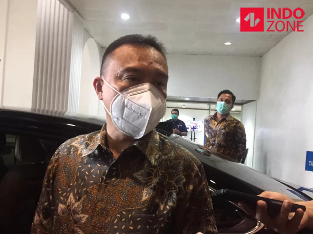 Ketua Harian DPP Partai Gerindra Sufmi Dasco Ahmad tanggapi pernyataan Ketum DPC Gerindra Jaktim Ali Lubis yang Minta Anies mundur. (INDOZONE/Sarah Hutagaol).