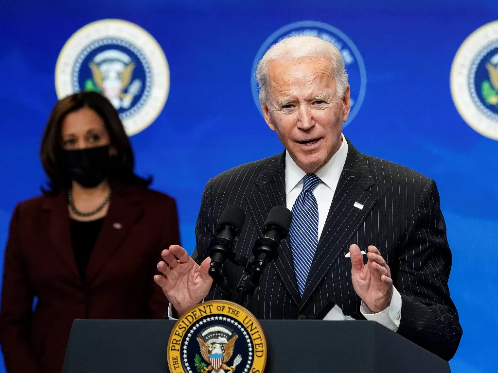 Presiden AS Joe Biden (REUTERS/Kevin Lamarque)