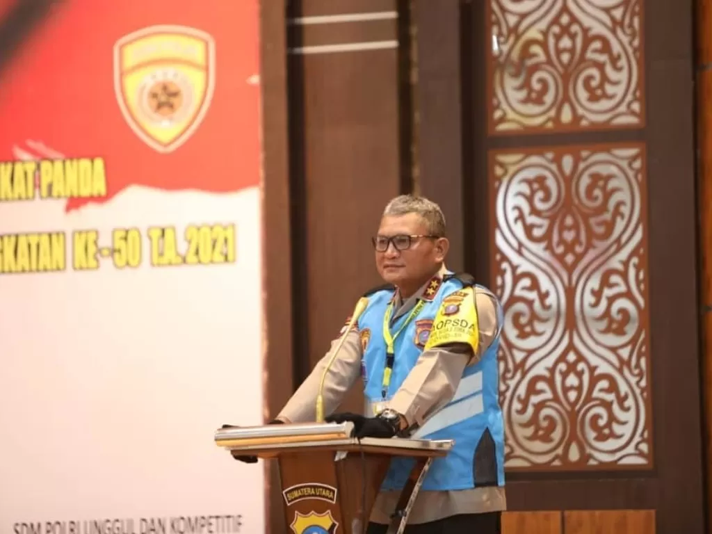Kapolda Sumut saat pimpin pakta integritas SIPSS (Instagram/ poldasumaterautara)