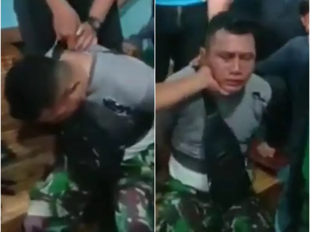 TNI gadungan diciduk warga setelah rampas motor (Istimewa)