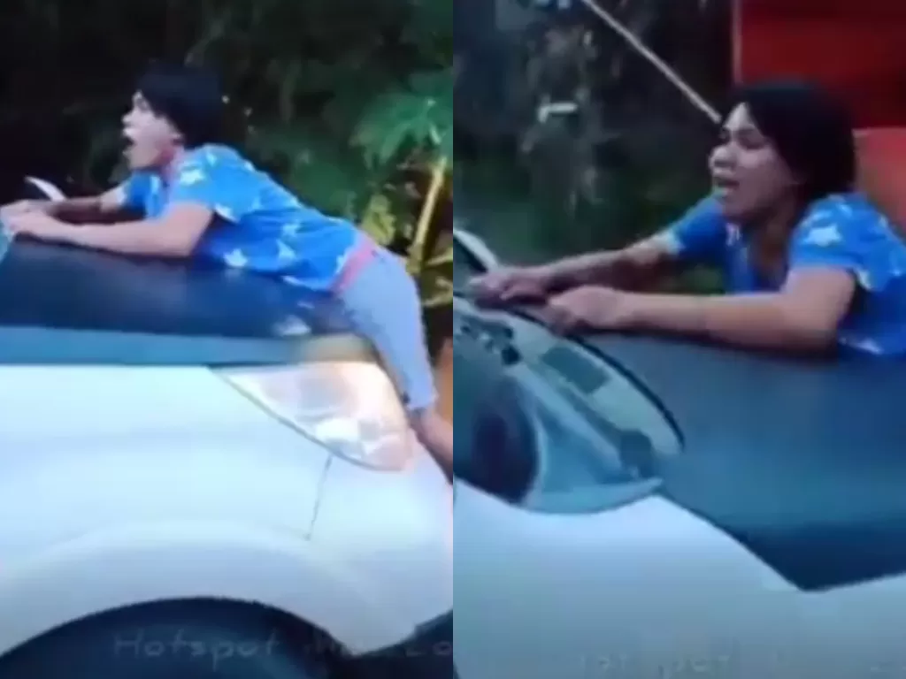 Viral unggahan video yang memperlihatkan seorang wanita meniru aksi perselingkuhan. (Photo/Instagram/@ndorobeii)
