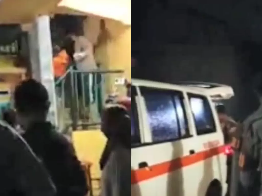 Jenazah Tasriati dievakuasi polisi ke rumah sakit (Instagram/ beritakotabandung)