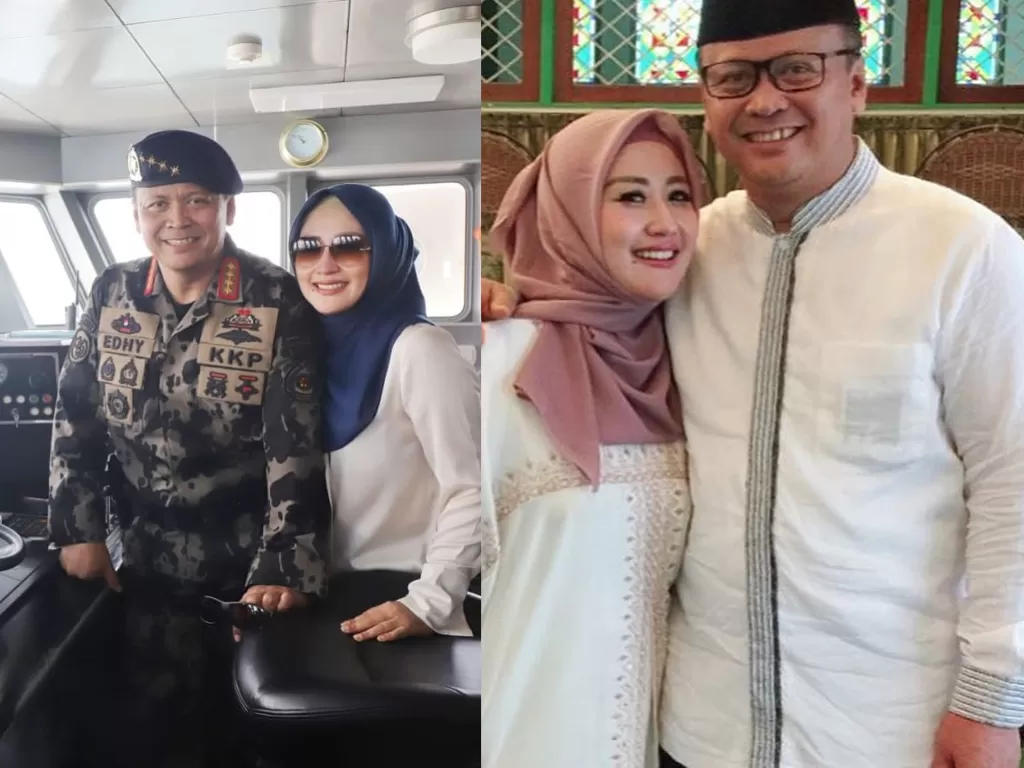 Edhy Prabowo dan istrinya, Iis Rosita Dewi (Instagram/iisedhyprabowo)