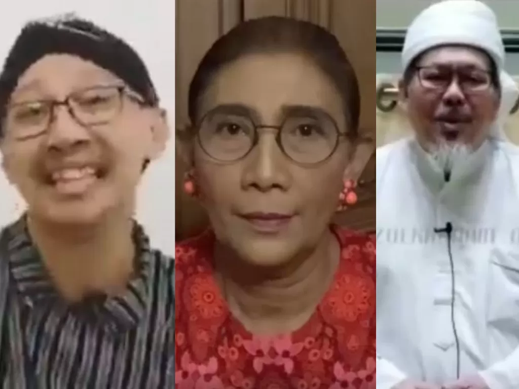 Kolase foto Abu Janda (Twitter @narkosun), Susi Pudjiastuti (Instagram @susipudjiastuti115) dan Tengku Zulkarnain (Instagram @tengkuzulkarnain.id)