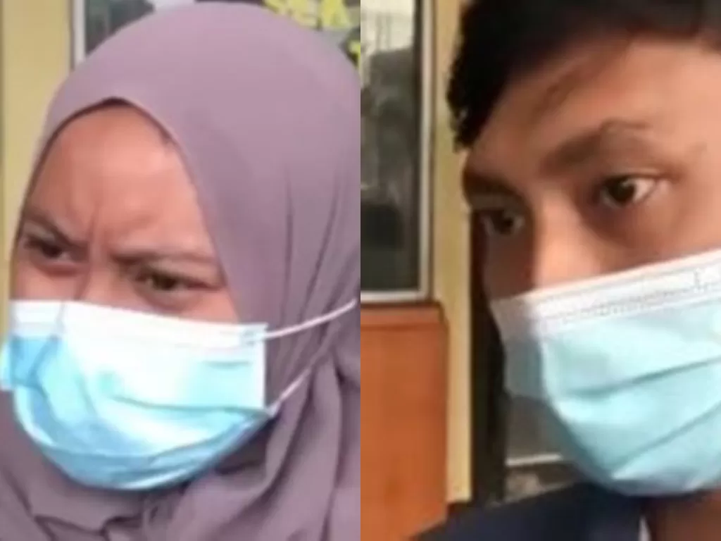  Siti Nuraisyah (26) dan suaminya Muhammad Fajar (25), pasutri yang dituduh mencuri HP. (Ist)