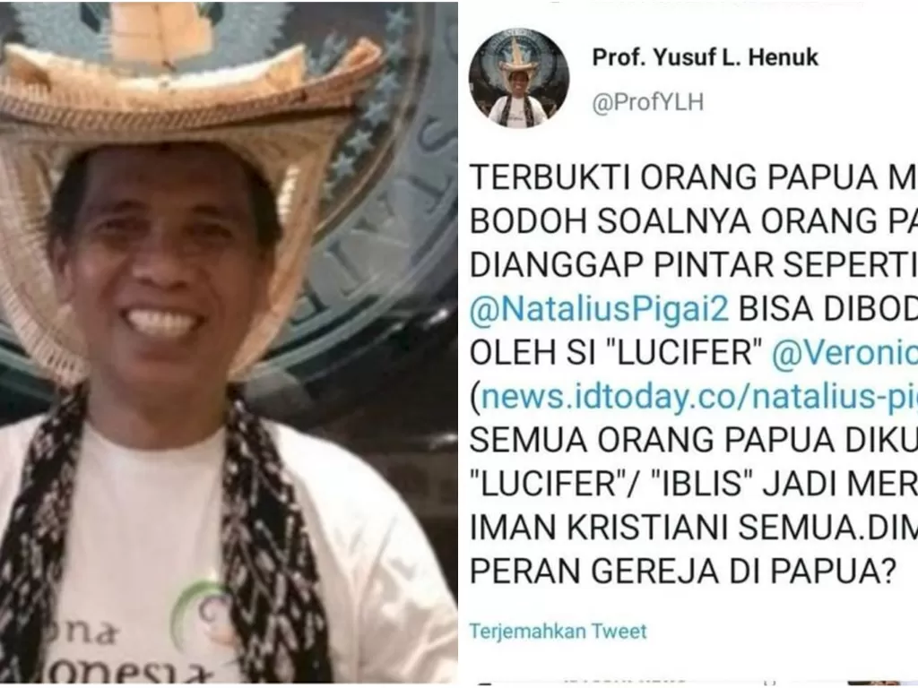 Guru Besar Fakultas Pertanian Universitas Sumatera Utara (USU), Profesor Yusuf Leonard Henuk, (Twitter)