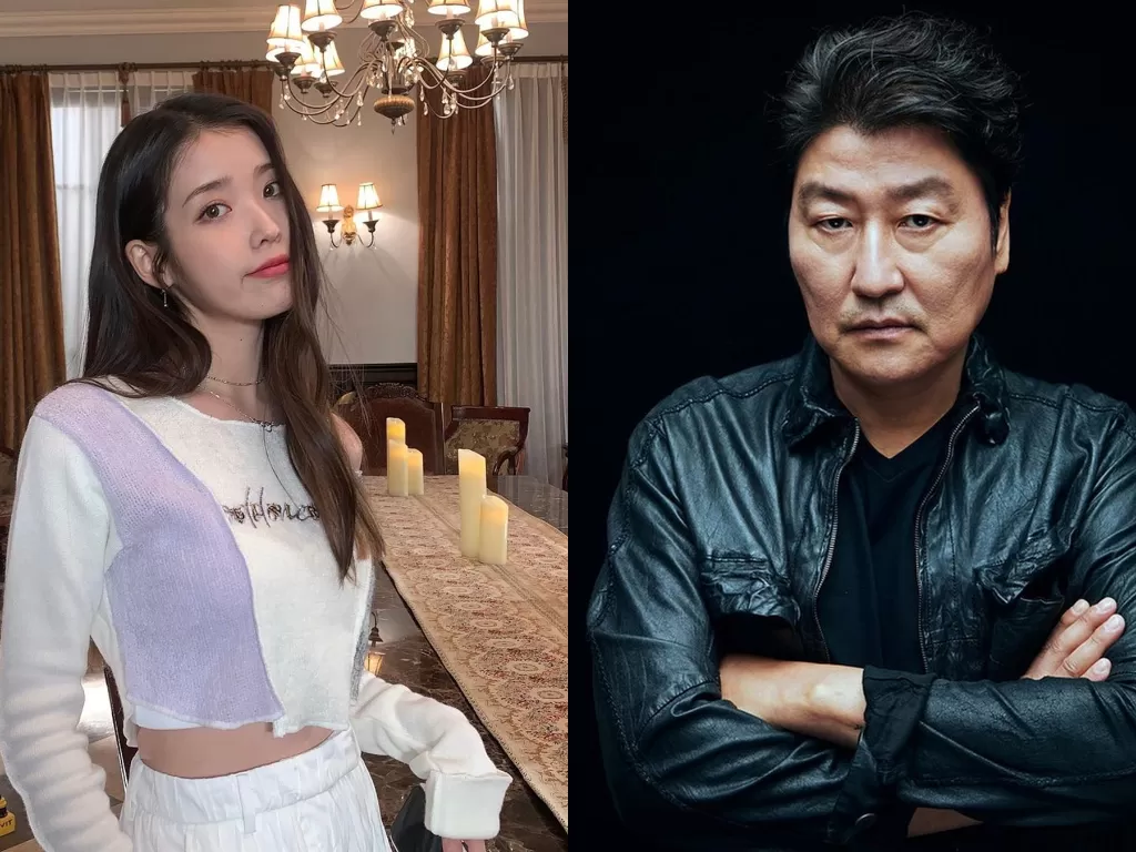 Penyanyi IU (kiri) dan Aktor Song Kang Ho (kanan). (photo/Instagram/@dlwlrma/@song.kang.ho)
