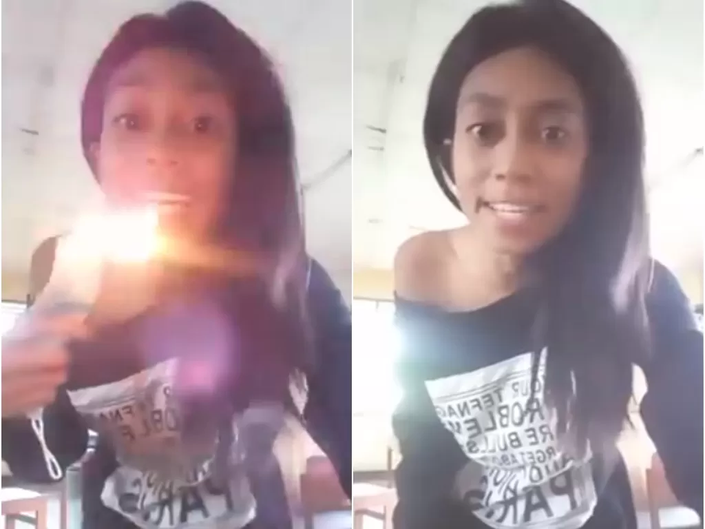 Remaja asal Kupang hina dokter dan ajak masyarakat untuk bakar masker (Instagram/smart.gram)