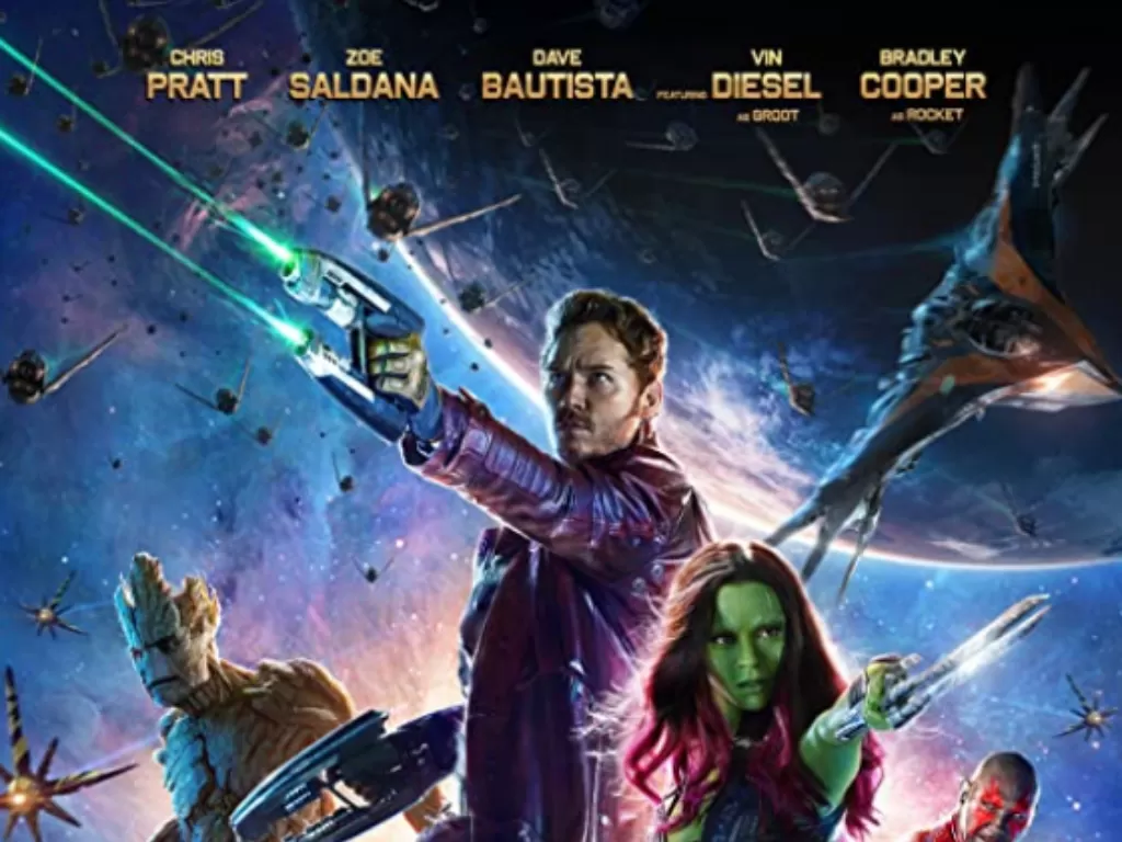 Tampilan poster Guardians of the Galaxy. (photo/Dok. IMDB)
