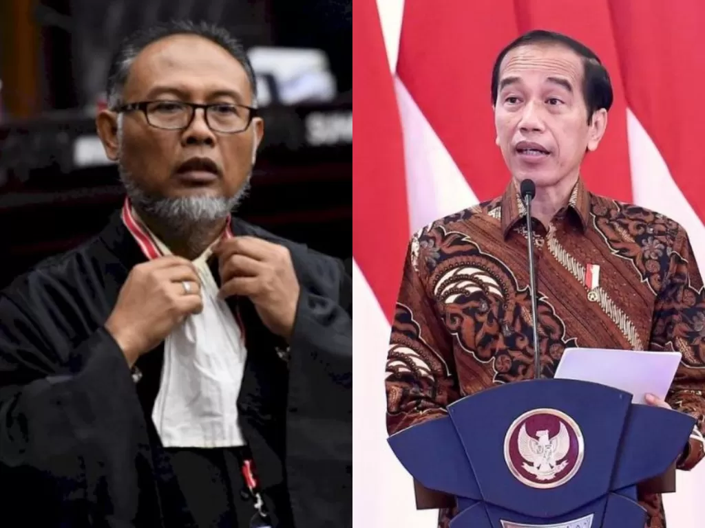 Kolase foto Bambang Widjojanto (ANTARA) dan Presiden Joko Widodo (Instagram @jokowi)