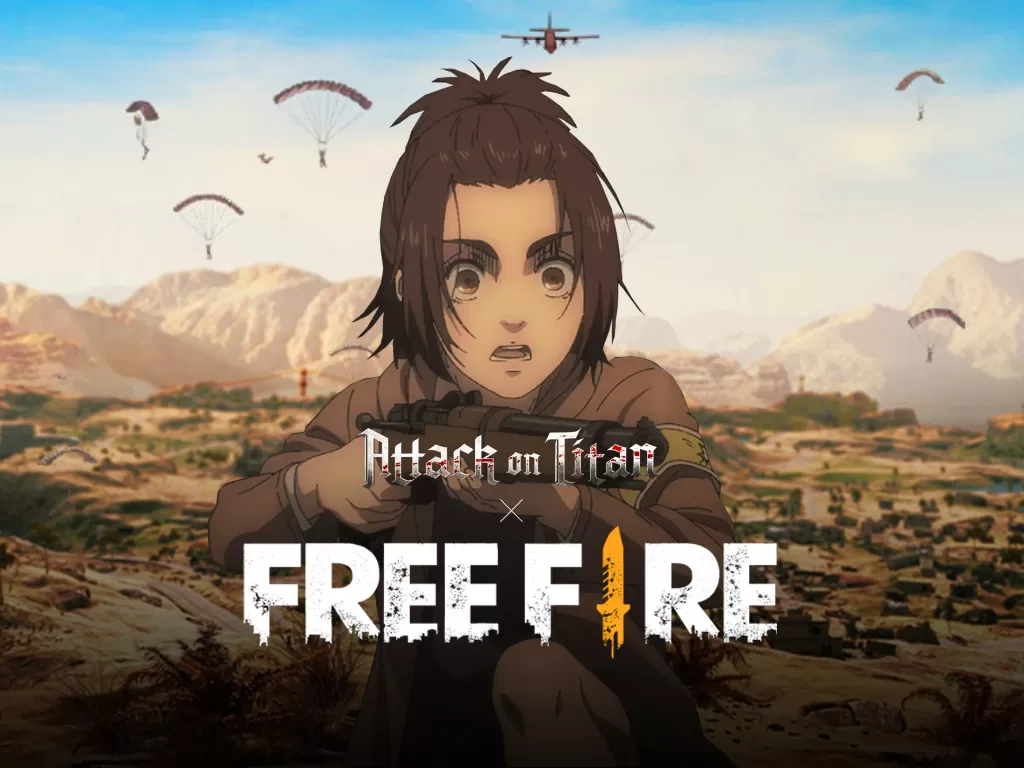 Ilustrasi karakter dari Attack on Titan di game Free Fire (Ilustrasi/INDOZONE/Ferry Andika)