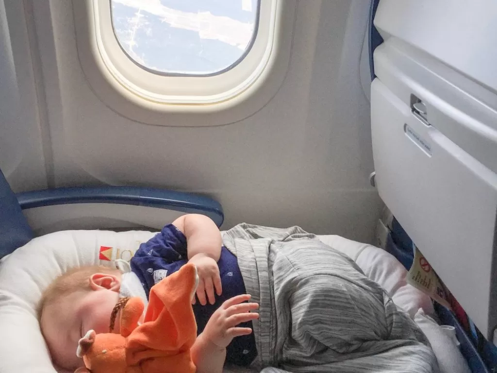 Ilustrasi bayi di pesawat. (bigbravenomad.com)