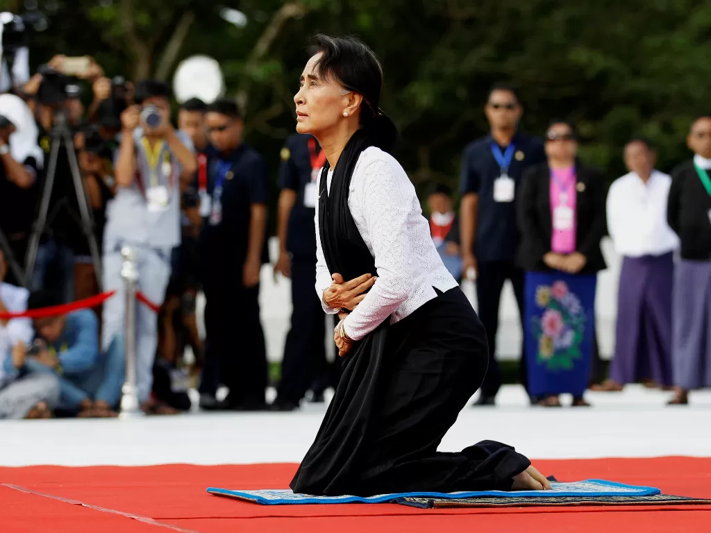 Pemimpin Myanmar Aung San Suu Kyi. (REUTERS/Soe Zeya Tun).