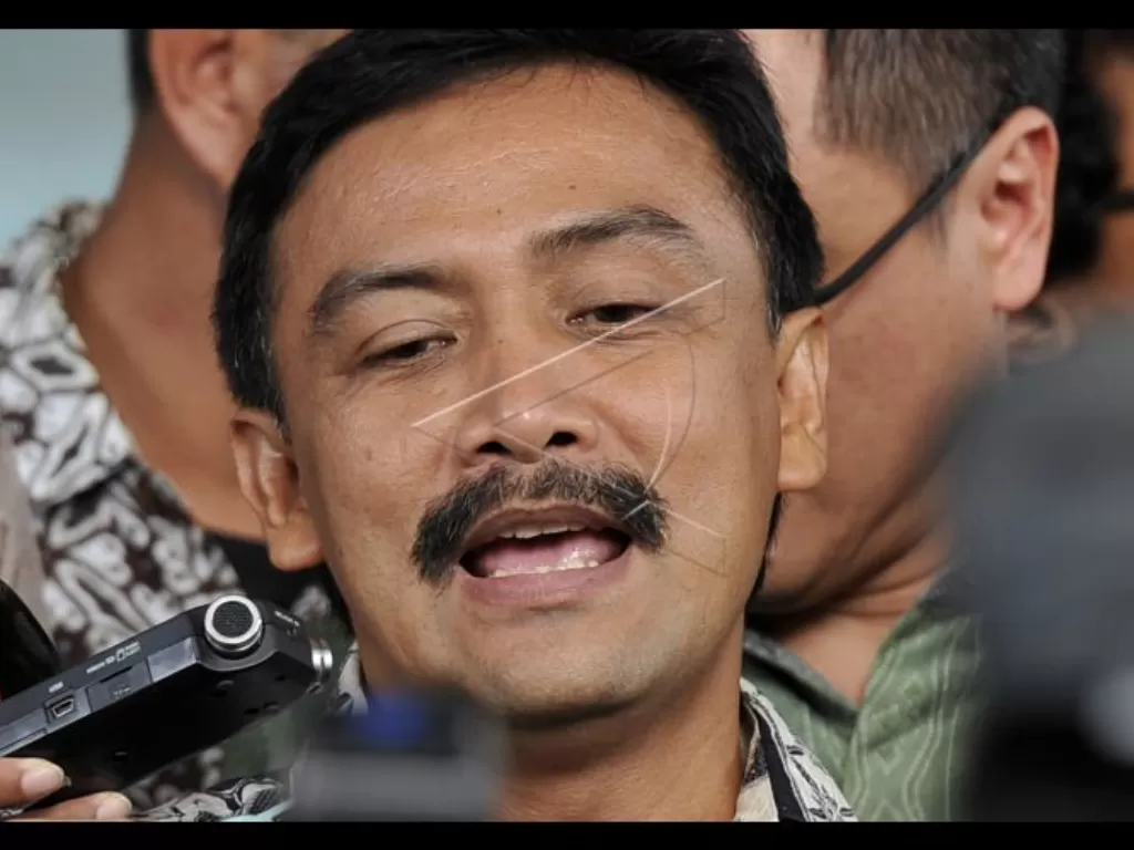Sekretaris Majelis Tinggi DPP Partai Demokrat Andi Mallarangeng. (ANTARAFOTO/Wahyu Putro A)