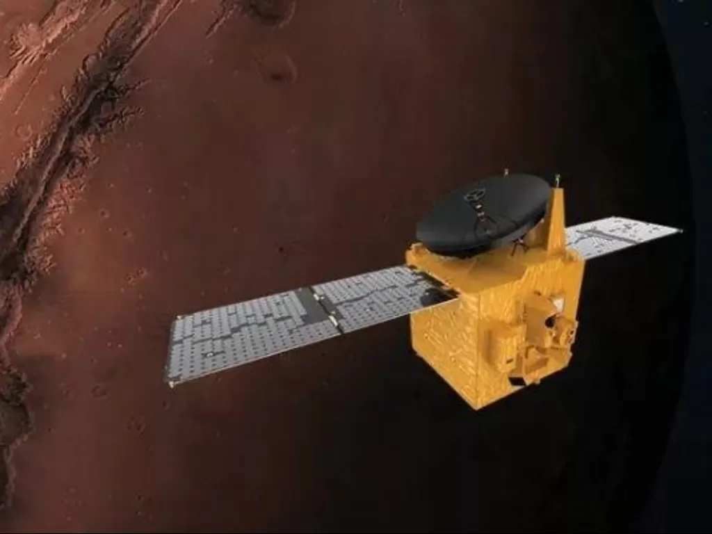 Kapal angkasa milik UEA. (Photo/UAE Hope Orbiter)