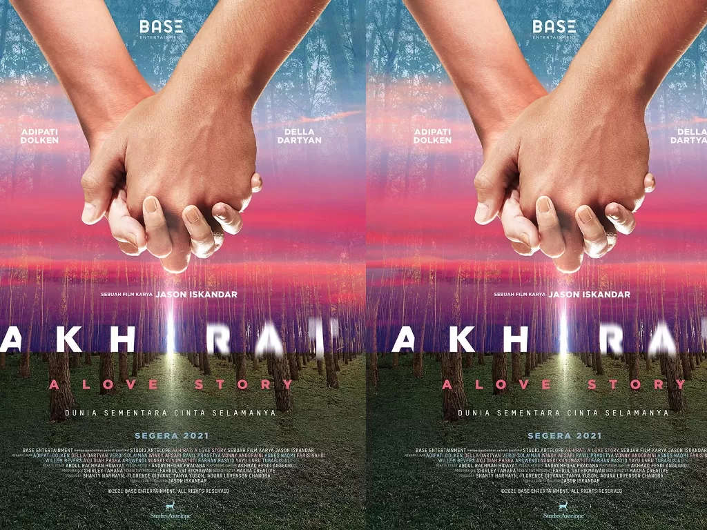 Tampilan poster film 'Akhirat: A Love Story'. (photo/Instagram/@base.id)