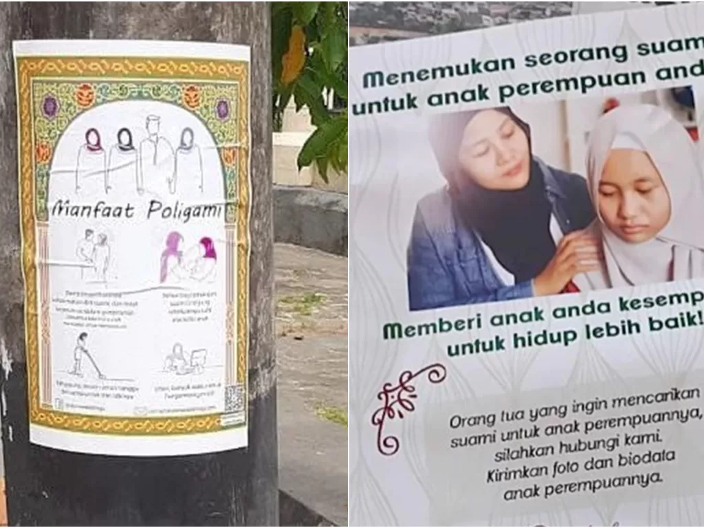 Poster dan flyer promosi Aisha Weddings. (Twitter)